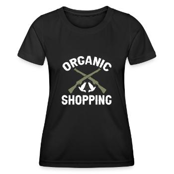 Taubenjäger Taubenjagd Tauben - Frauen Funktions-T-Shirt - Schwarz - Vorne - AI Model Female 172 light (172cm)