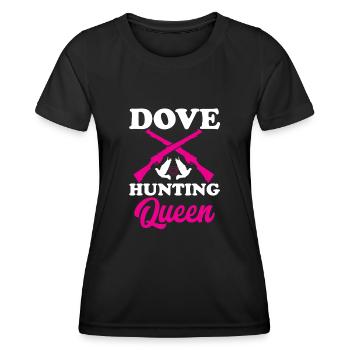 Taubenjäger Taubenjagd Tauben - Frauen Funktions-T-Shirt - Schwarz - Vorne - AI Model Female 172 light (172cm)