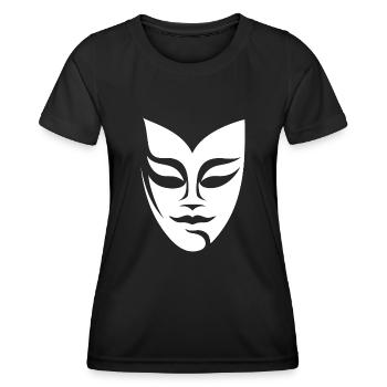 Theatre Masks - Women's Functional T-Shirt - black - Front - AI Model Female 172 light (172cm)