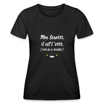 My Senor is Gold - Cult Replica - Women's Functional T-Shirt - black - Front - AI Model Female 172 light (172cm)