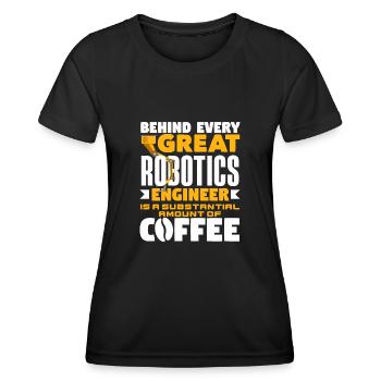 Robotics Robot Programmer - Women's Functional T-Shirt - black - Front - AI Model Female 172 light (172cm)