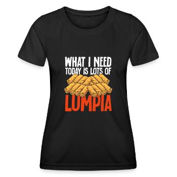 Lumpia Filipino Food Philippines - Women's Functional T-Shirt - black - Front - AI Model Female 172 light (172cm)