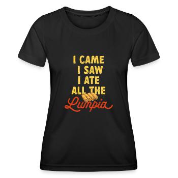 Lumpia Filipino Food Philippines - Women's Functional T-Shirt - black - Front - AI Model Female 172 light (172cm)