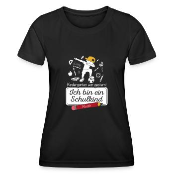 Je suis un écolier Noah - T-shirt sport Femme - noir - Devant - AI Model Female 172 light (172cm)
