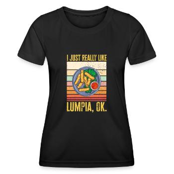 Lumpia Filipino Food Philippines - Women's Functional T-Shirt - black - Front - AI Model Female 172 light (172cm)