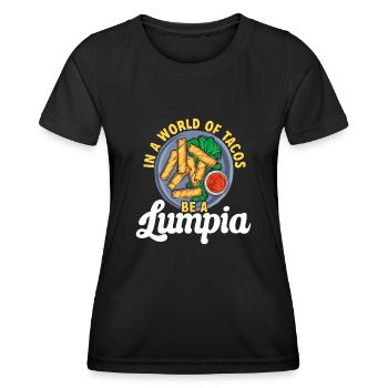 Lumpia Filipino Food Philippines - Women's Functional T-Shirt - black - Front - AI Model Female 172 light (172cm)
