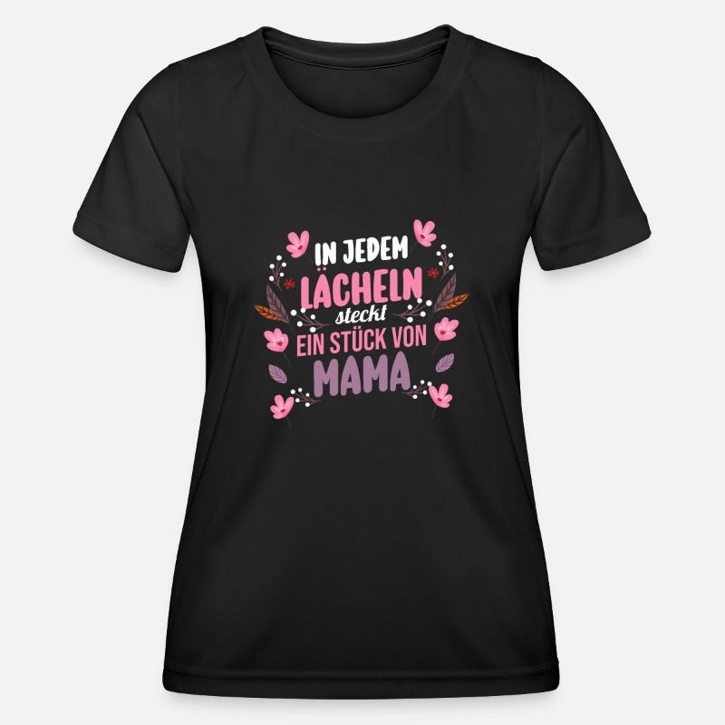 Mutter Muttertag Mama - Frauen Funktions-T-Shirt - Schwarz