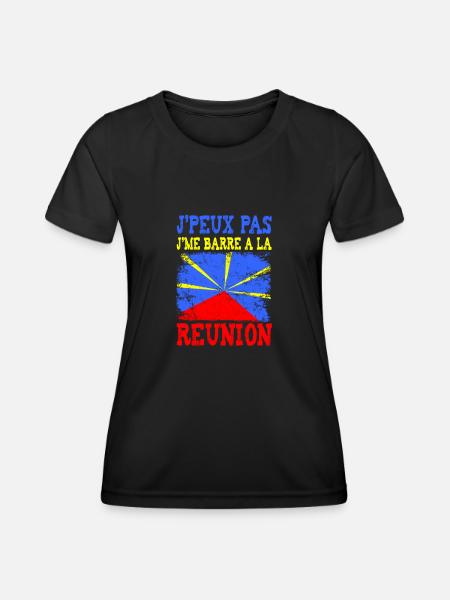 Ich kann nicht, ich fahre nach La Réunion - Frauen Funktions-T-Shirt - Schwarz
