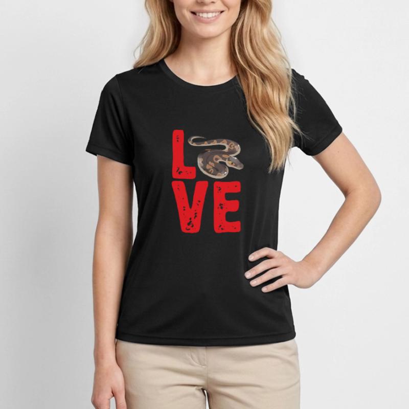 Ball Python Snake King Python T-shirt sport Femme