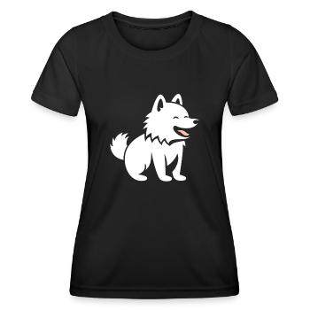 wolf - Women's Functional T-Shirt - black - Front - AI Model Female 172 light (172cm)