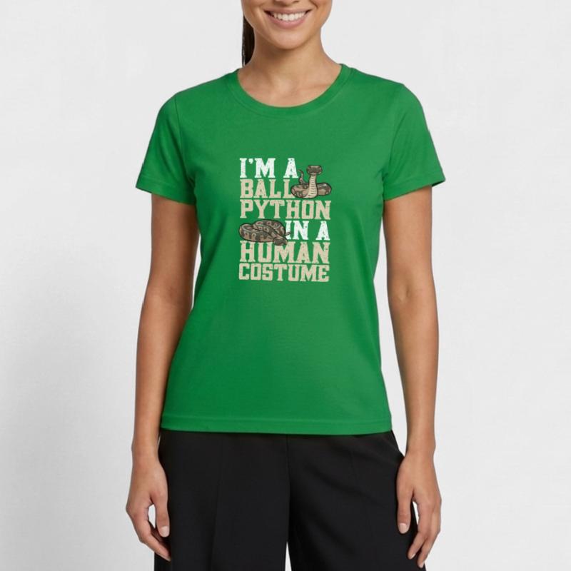 Ball Python Snake King Python T-shirt sport Femme