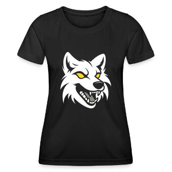 loup - T-shirt sport Femme - noir - Devant - AI Model Female 172 light (172cm)