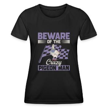 Pigeon sport Pigeon fancier racing pigeon - Women's Functional T-Shirt - black - Front - AI Model Female 172 light (172cm)