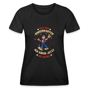 Bye Bye Kindergarten Enrollment I'm Rocking Now - Women's Functional T-Shirt - black - Front - AI Model Female 172 light (172cm)