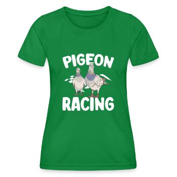Taubensport Taubenzüchter Brieftaube - Frauen Funktions-T-Shirt - Kelly Green - Vorne - AI Model Female 172 dark (172cm)
