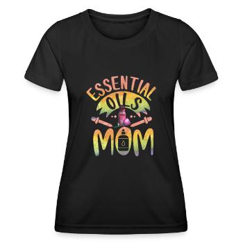 Essential Oils Mom Essential Oil Natural Healing - Women's Functional T-Shirt - black - Front - AI Model Female 172 light (172cm)