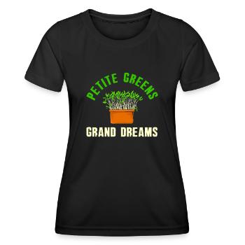 Urban Gardener Männer Frauen Microgreens - Frauen Funktions-T-Shirt - Schwarz - Vorne - AI Model Female 172 light (172cm)