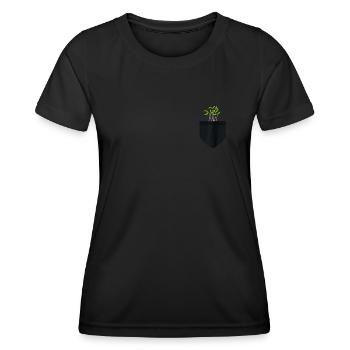 Urban Gardener Männer Frauen Microgreens - Frauen Funktions-T-Shirt - Schwarz - Vorne - AI Model Female 172 light (172cm)