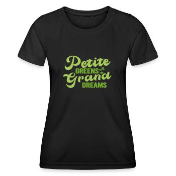 Jardinier Urbain Hommes Femmes Microgreens - T-shirt sport Femme - noir - Devant - AI Model Female 172 light (172cm)