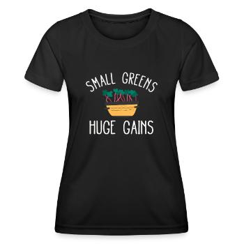 Urban Gardener Männer Frauen Microgreens - Frauen Funktions-T-Shirt - Schwarz - Vorne - AI Model Female 172 light (172cm)