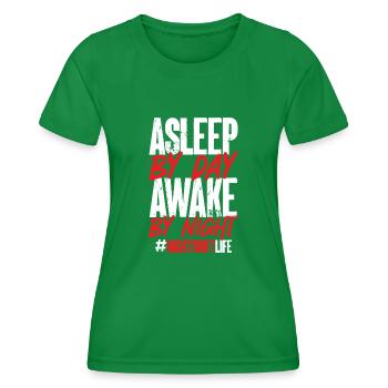 Infirmière de nuit - T-shirt sport Femme - vert - Devant - AI Model Female 172 dark (172cm)