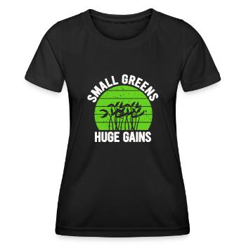Urban Gardener Männer Frauen Microgreens - Frauen Funktions-T-Shirt - Schwarz - Vorne - AI Model Female 172 light (172cm)