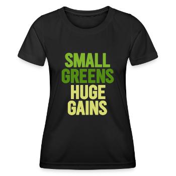 Jardinier Urbain Hommes Femmes Microgreens - T-shirt sport Femme - noir - Devant - AI Model Female 172 light (172cm)