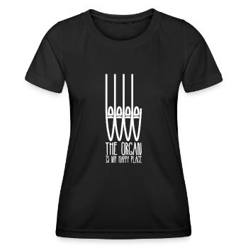 Organ Player Church Music Organist - Women's Functional T-Shirt - black - Front - AI Model Female 172 light (172cm)