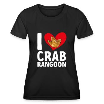 Krabben Rangoon Crab Rangoon - Women's Functional T-Shirt - black - Front - AI Model Female 172 light (172cm)