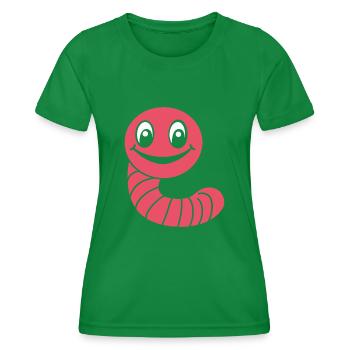 earthworm - Women's Functional T-Shirt - kelly green - Front - AI Model Female 172 dark (172cm)