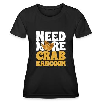 Krabben Rangoon Crab Rangoon - Women's Functional T-Shirt - black - Front - AI Model Female 172 light (172cm)