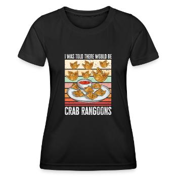 Krabben Rangoon Crab Rangoon - Women's Functional T-Shirt - black - Front - AI Model Female 172 light (172cm)