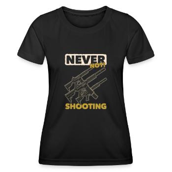 L’airsoft - T-shirt sport Femme - noir - Devant - AI Model Female 172 light (172cm)