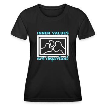 Radiographie des os aux rayons X Radiologie - T-shirt sport Femme - noir - Devant - AI Model Female 172 light (172cm)