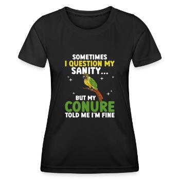 Molina Parakeet Parrot Bird Parakeet - Women's Functional T-Shirt - black - Front - AI Model Female 172 light (172cm)