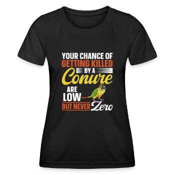 Molina Parakeet Parrot Bird Parakeet - Women's Functional T-Shirt - black - Front - AI Model Female 172 light (172cm)
