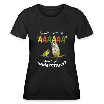 Molina Parakeet Parrot Bird Parakeet - Women's Functional T-Shirt - black - Front - AI Model Female 172 light (172cm)