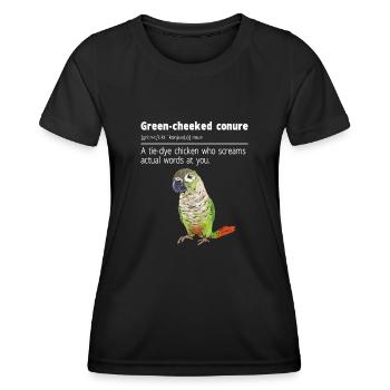 Molina Parakeet Parrot Bird Parakeet - Women's Functional T-Shirt - black - Front - AI Model Female 172 light (172cm)