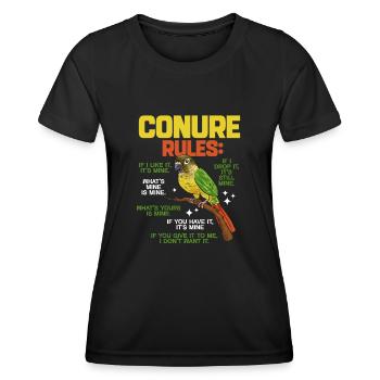 Molina Parakeet Parrot Bird Parakeet - Women's Functional T-Shirt - black - Front - AI Model Female 172 light (172cm)