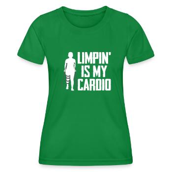 Broken Ankle Surgery Recovery Fractured Ankle - Women's Functional T-Shirt - kelly green - Front - AI Model Female 172 dark (172cm)