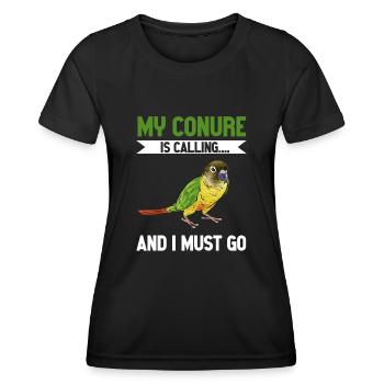 Molina Parakeet Parrot Bird Parakeet - Women's Functional T-Shirt - black - Front - AI Model Female 172 light (172cm)