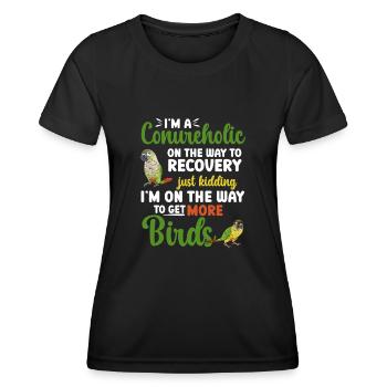 Molina Parakeet Parrot Bird Parakeet - Women's Functional T-Shirt - black - Front - AI Model Female 172 light (172cm)