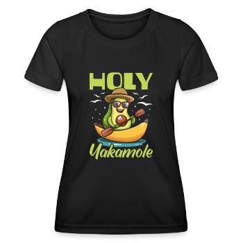 Kayakiste Avocat Holy Yakamole - T-shirt sport Femme - noir - Devant - AI Model Female 172 light (172cm)