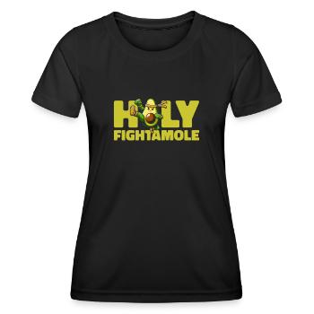 Kung Fu Avocat Holy Fightamole - T-shirt sport Femme - noir - Devant - AI Model Female 172 light (172cm)