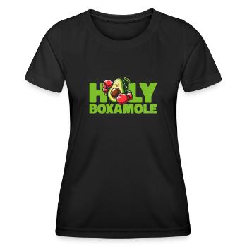Boxeur Boxer Avocat Holy Boxamole - T-shirt sport Femme - noir - Devant - AI Model Female 172 light (172cm)
