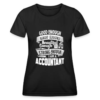Accountant Strong Accountant - Women's Functional T-Shirt - black - Front - AI Model Female 172 light (172cm)