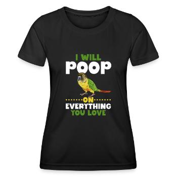 Molina Parakeet Parrot Bird Parakeet - Women's Functional T-Shirt - black - Front - AI Model Female 172 light (172cm)