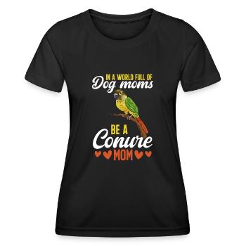 Molina Perruche Perroquet Perruche Oiseau Perruche - T-shirt sport Femme - noir - Devant - AI Model Female 172 light (172cm)