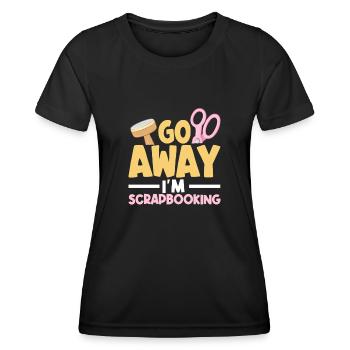 Album de souvenirs, album de scrapbooking, album de souvenirs - T-shirt sport Femme - noir - Devant - AI Model Female 172 light (172cm)