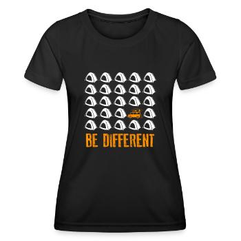 Roof Tent Camper Camping Car Tent - Frauen Funktions-T-Shirt - Schwarz - Vorne - AI Model Female 172 light (172cm)